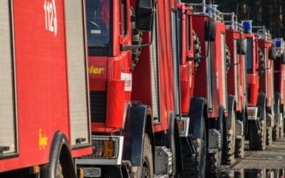 Brand in parkeergarage bij Albert Heijn aan Dudokplein in IJmuiden